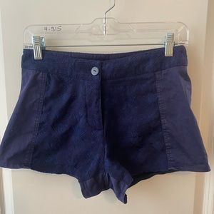 Navy high waisted shorts